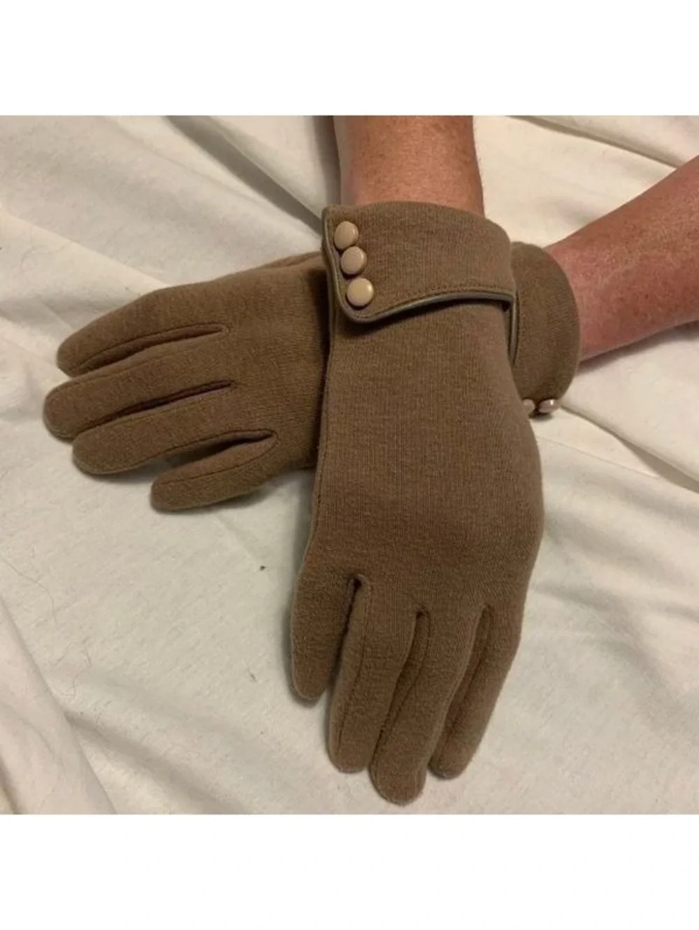 Two Sets of Typing Gloves Black & Brown